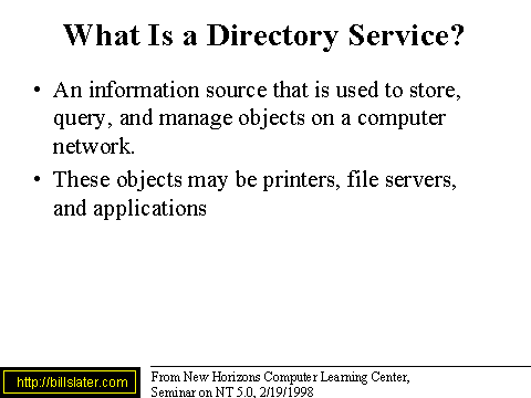 What Is A Directory Service